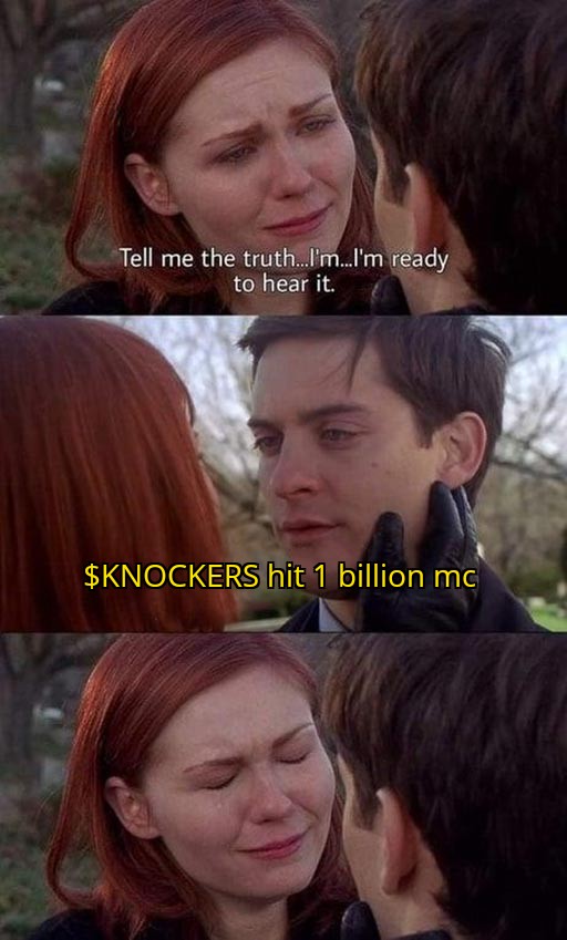 init4theTechBro's tweet photo. @knockerscoin $KNOCKERS swing traders can't face the truth https://t.co/zXOtjOWDb0