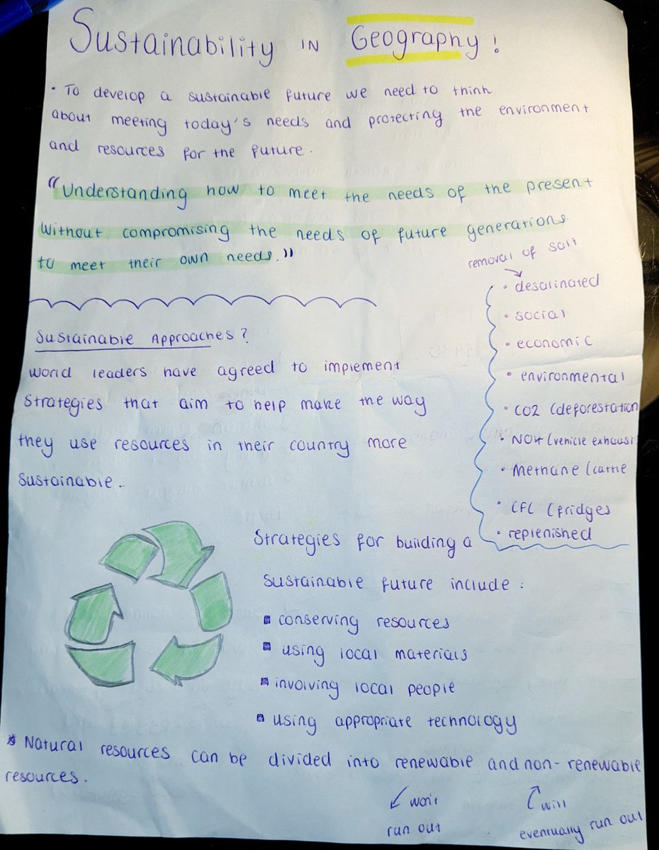 itsmejannai's tweet photo. #SustainableDevelopment #SaveTheWorld - Sustainability Revision Notes in Geography! ♻️ @miss_kdunn @MrsDaviesAHS @MrArcherAHS @MissPWest @AldersleyGeog #bechallenged https://t.co/MPCrIhNfwy