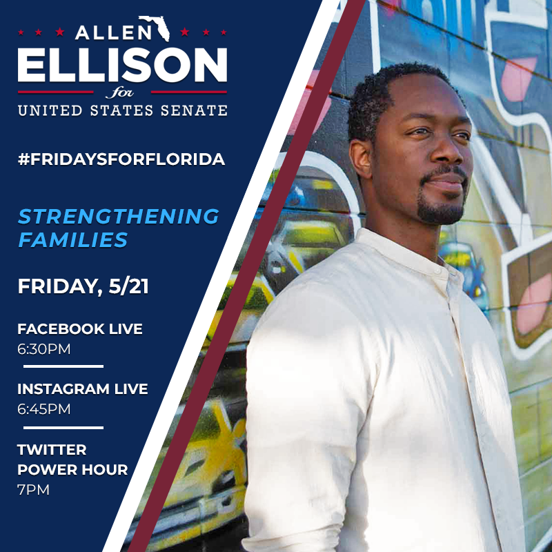 UnitedAmerica24's tweet photo. Mark your calendar!

Who? YOU &amp; @AllenLEllison 

What? #FridaysForFlorida Live streams followed by #PowerHour #QandA 

When? Every Friday

Where: https://t.co/5lJFKZIxfx

https://t.co/u8qRRxvf9c

@AllenLEllison

#AllenEllisonForSenate 
#Ellison2022
#UnitedforFlorida
#RetireRubio https://t.co/ihHjilNIxt