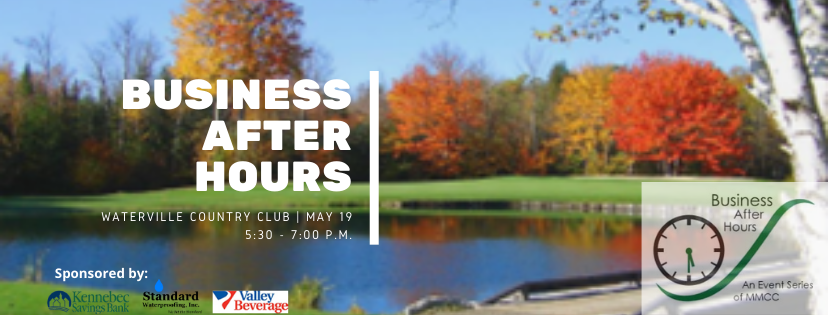 MidMaineChamber's tweet photo. Join us tonight at 5:30pm at the Waterville Country Club for our first in-person Business After Hours of the year! https://t.co/uDY4I0McG3 #networking #businessevent https://t.co/9wruvklelY