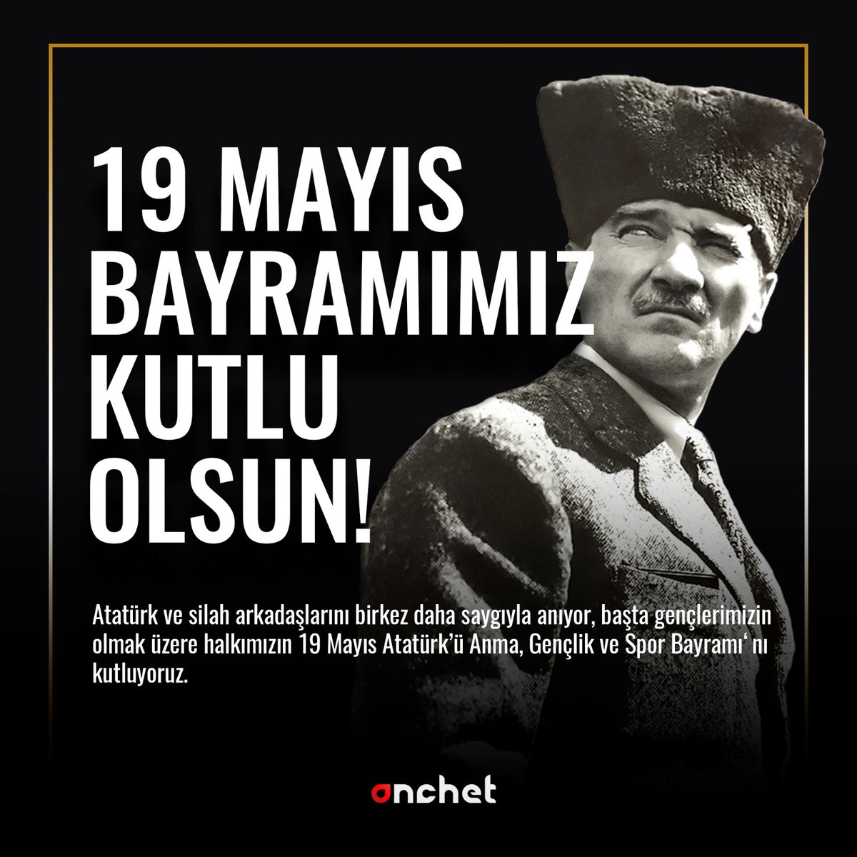 Sevgi, saygı ve minnetle anıyoruz… #19Mayis1919  #19MayısGenclikveSporBayramı  #19MayisAtaturkuAnmaGenclikVeSporBayrami  #19MAYIS