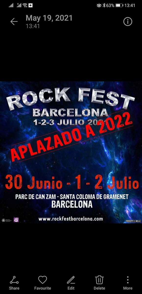 ROCK FEST BARCELONA RESCHEDULED TO 2022:

Rock Fest Barcelona has been rescheduled and will now take place from JUNE 30th to JULY 2nd, 2022.

MANOWAR’s headlining performance will take place on JUNE 30th, 2022!

Stay safe!
Hail and Kill!

manowar.com/rock-fest-barc…