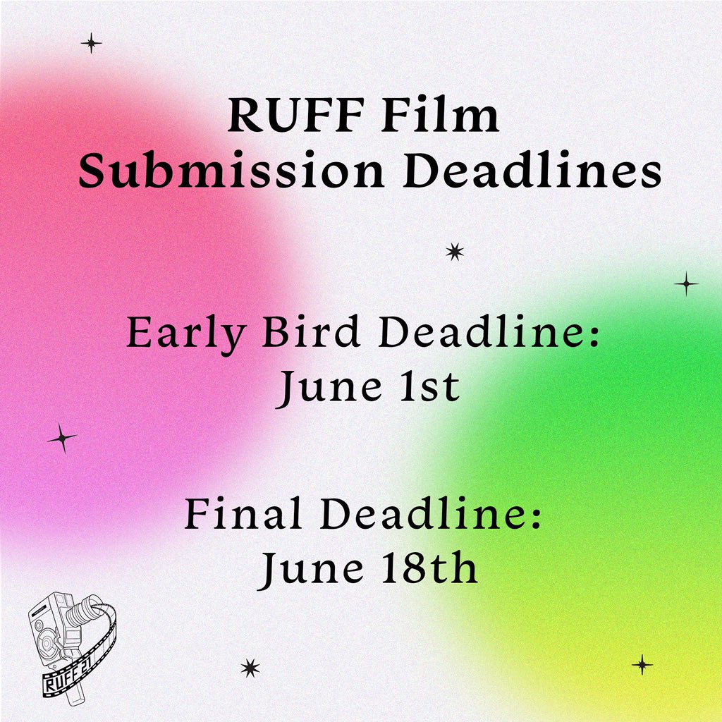 TorontoMetFF's tweet photo. Mark it in your calendars! 📝 All 4th year filmmakers hoping to participate in #RUFF21 MUST submit their films by one of our 2 deadlines in order to be considered for awards. June 1st: early bird deadline; June 18th: final deadline. *There is no advantage to submitting early. https://t.co/TOrFiv1eto