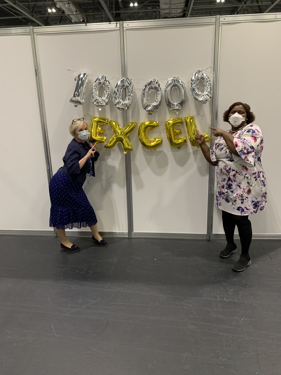 Jan Flint (@janflint) on Twitter photo Celebrations today to mark having delivered 100,000 vaccinations 💉 by our fantastic team <a href="/ExCeLLondon/">Excel London</a> <a href="/NHSBartsHealth/">Barts Health</a> . A HUGE thank you to everyone who has contributed to this achievement Celebrations today to mark having delivered 100,000 vaccinations 💉 by our fantastic team <a href="/ExCeLLondon/">Excel London</a> <a href="/NHSBartsHealth/">Barts Health</a> . A HUGE thank you to everyone who has contributed to this achievement