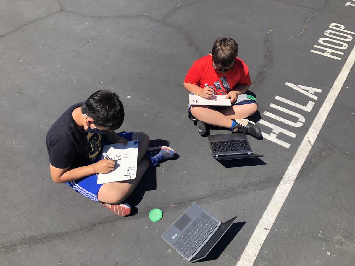 Students working hard and using Math Eduprotocols ⁦@Capri_Cougars⁩ ⁦@katieswee⁩ ⁦<a href="/campbellusd/">CampbellUSD</a>⁩
