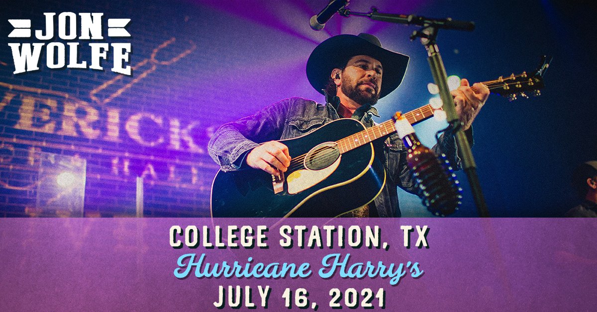 Jon Wolfe (@jonwolfe) on Twitter photo CSTAT! Heading to <a href="/HarrysBCS/">Hurricane Harry's</a> on July 16th. Let’s get loud! Tickets on sale this Friday at 10 AM. bit.ly/JWCollegeStati… CSTAT! Heading to <a href="/HarrysBCS/">Hurricane Harry's</a> on July 16th. Let’s get loud! Tickets on sale this Friday at 10 AM. bit.ly/JWCollegeStati…