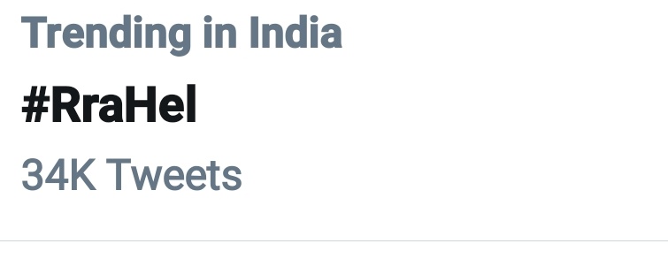 _somya_Bansal's tweet photo. They are trending with 34k tweets😘✌

#RraHel #IshqMeinMarjawan2 https://t.co/NL1x4O04jB