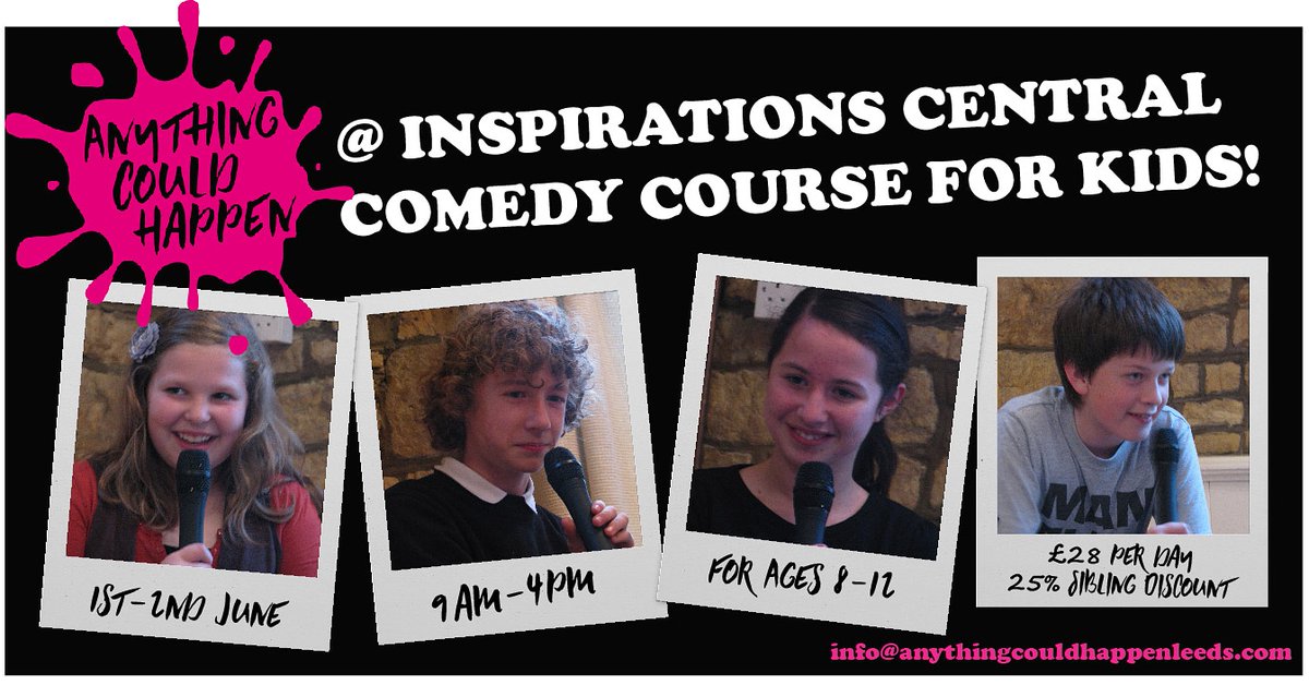 Are you raising the next Michael McIntyre or Sarah Millican? Learn the fundamentals of funny with us this half term! More info and bookings here... music-inspirations.class4kids.co.uk/camp/15