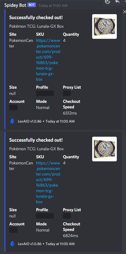 OneclickGG8583's tweet photo. @AMGProxies @LexusaioS @pokeMRKT 🤖🤖🤖🤖 https://t.co/s5ofR5DmcB