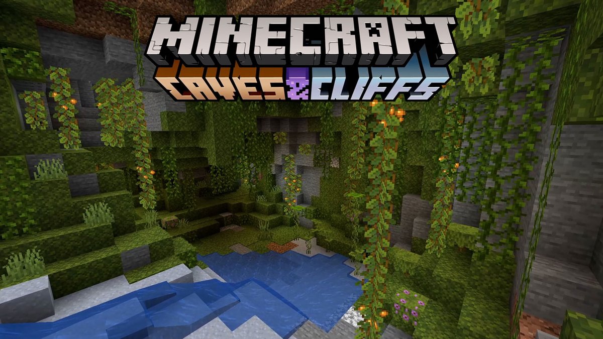 JoelDuggan's tweet photo. Wednesday #Minecraft snapshot stream is live! What can we get up to today exploring Caves &amp; Cliffs Update gameplay? - https://t.co/TatGq3jaaV https://t.co/a9uaRH6tAL