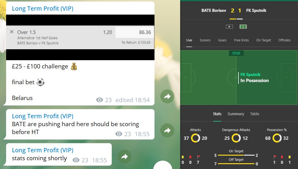 TermProfit's tweet image. BOOMMMM 💣💣💣💣💣

£25 - £100 CHALLENGE COMPLETE IN VIP ✅✅✅✅✅

thats our 6th winning challenge since Saturday 😍
