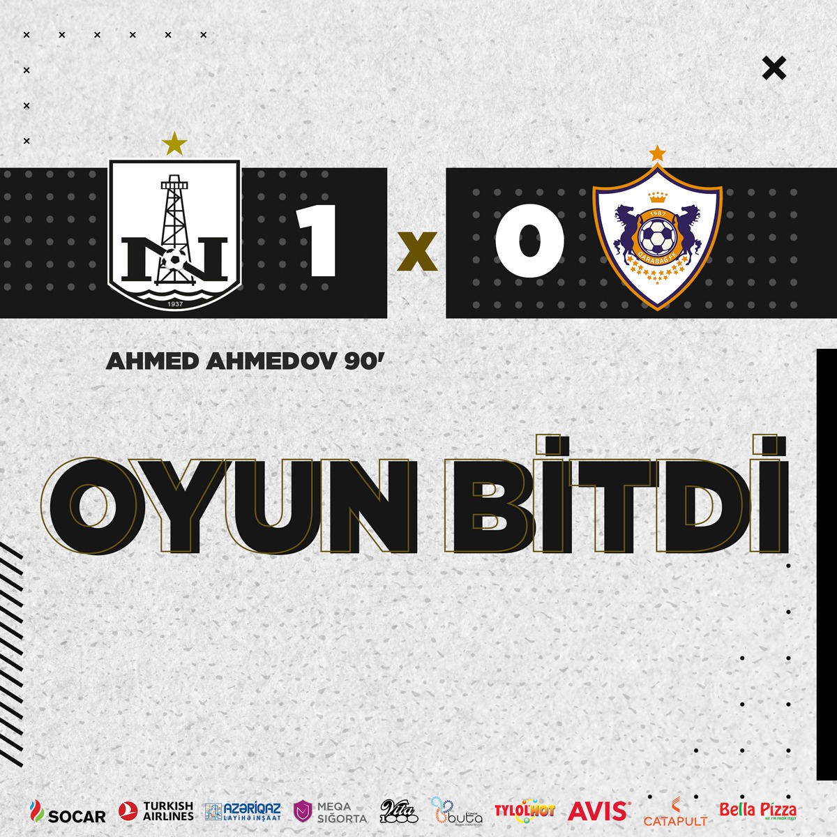 90+6 ÇEMPİONUQQQQQ!

#NeftçiQarabağ #Neftçi #BizQələbəniSeçirik