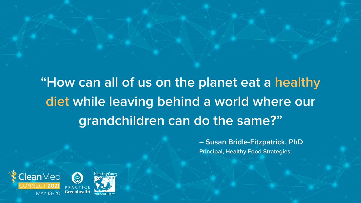CleanMed's tweet photo. .@SusanBridleFitz, who has been dubbed "bean queen" by her students, advocates for eating plant-based proteins over meat to help mitigate #climate change #CleanMedConnect https://t.co/zn1Er73xC8