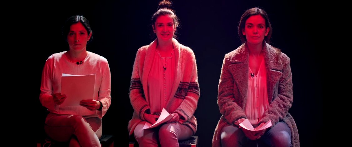 Y bueno, ELLAS. 
<a href="/aa_belen/">Belén Aguilar</a>, <a href="/naomyromo/">Naomy Romo</a> y @Diana_Sedano fueron a prestarme sus voces y sus presencias para leer las escenas que había que corregir de oído.
Verlas fue lo más bonito de mi enero.
Gracias a las tres.