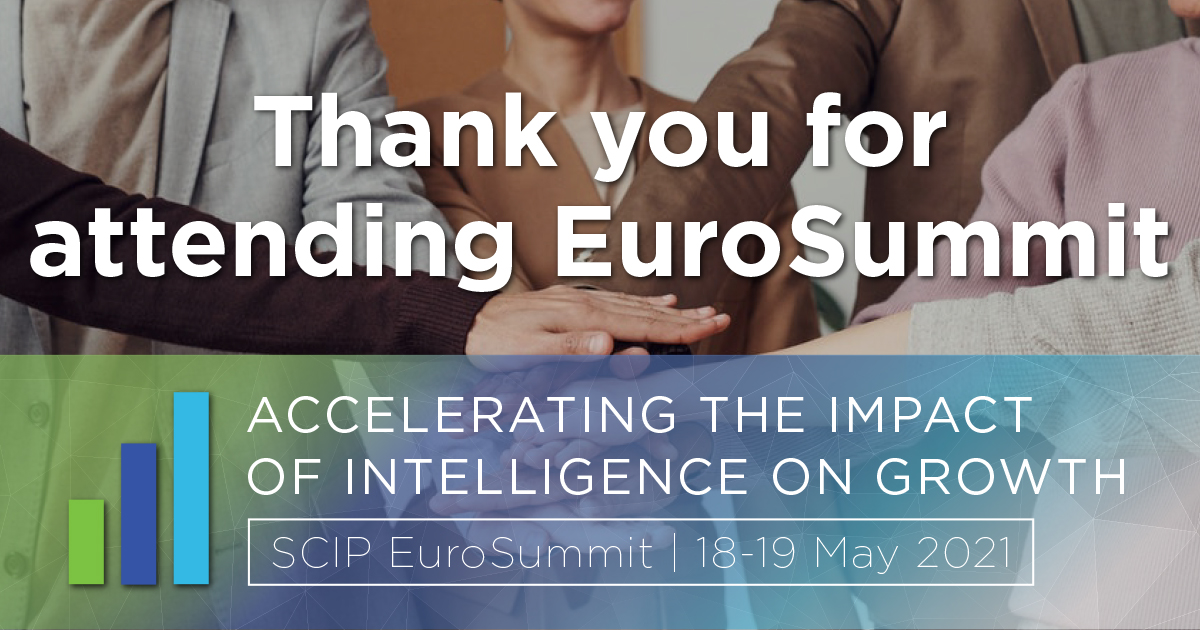 SCIP's tweet photo. That's a wrap on #SCIPEuro! Thank you for joining us!
A big thank you to our presenters today from @Medtronic, INOVIS, Inc., Netanya Academic College, Tata Business Excellence Group and @UBERBRANDS_CONS! https://t.co/4kJpzv2VK0