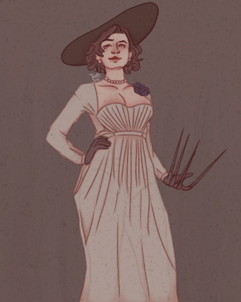 faggotsmissing's tweet image. i wanna be squished between lady dimitrescu's fat mommy milkers