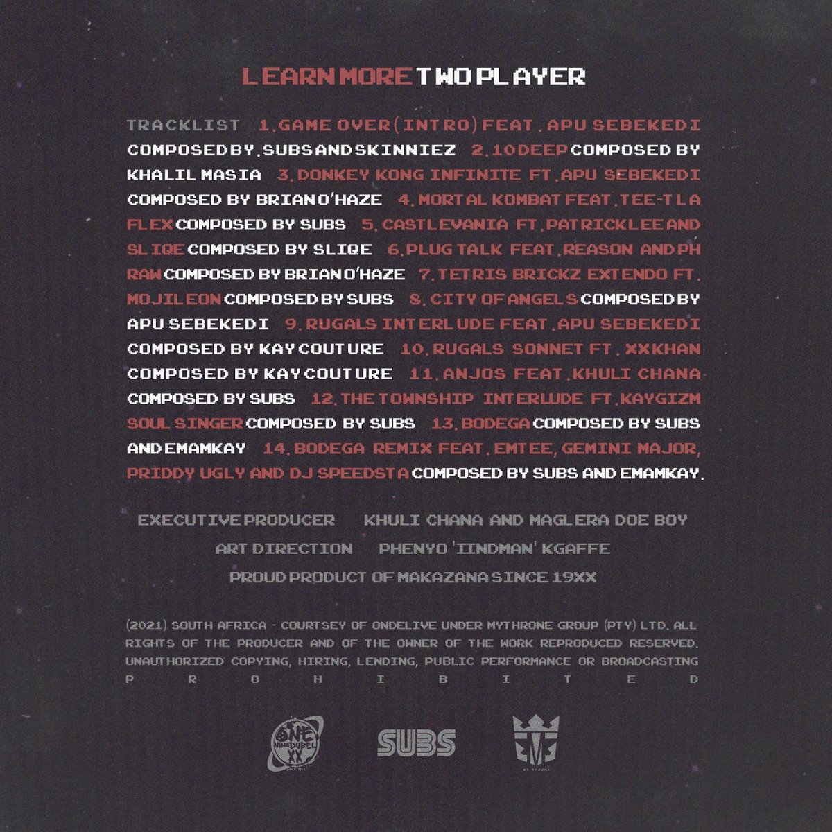 MagleraDoeBoy's tweet image. 2Player.

The Digital Score.

The memoirs of a township kid in a 14 in 1 Cartridge.

One love to all the characters in it with me.

Tis the season for you to press start and maneuver with me.

Art direction / design by @IIndMan 

Let me see your 🕹’s you playin the game with me.