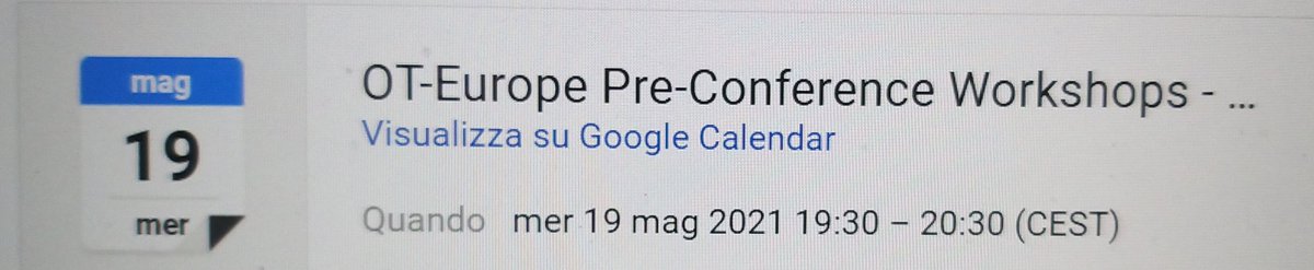 Motivation and willpower a lot!
Ability to express myself in English ... so and so! But I'm improving! But there we are! #OTpower #cotec #enothe #precongress #OTworkshop @COTECEurope @enOThe1 @OT_Expert @Soemitro_2017 @psiaperas @OTNadine @OTLanzo21