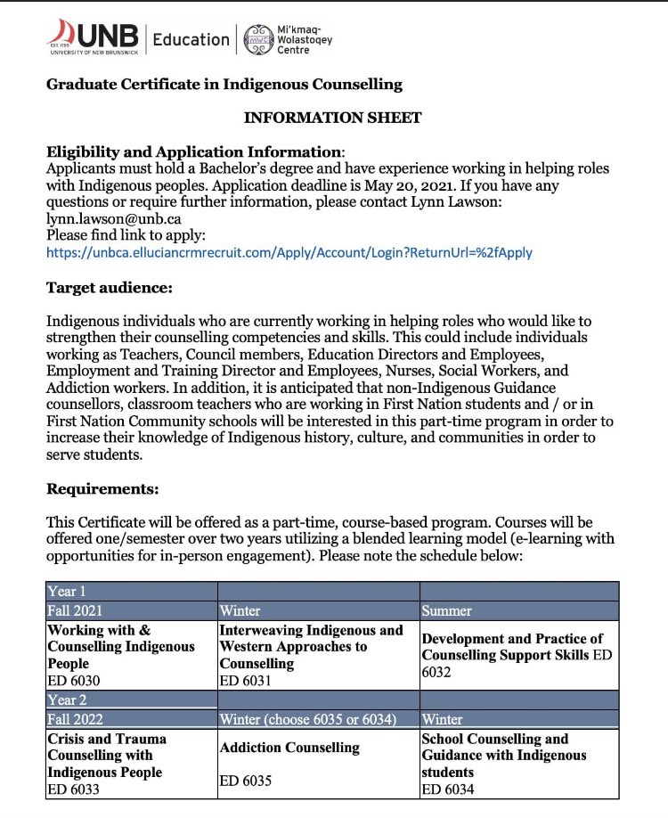 Deadline May 20,2021 - Apply now unbca.elluciancrmrecruit.com/Apply/Account/…