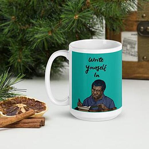 uncagedlibrary's tweet photo. * OEB Mug Giveaway! * Thanks to our partnership with the Octavia E. Butler Legacy Network, we'll be giving one lucky winner this beautiful mug! Designed by @melmelmel92, RSVP to this Saturday's show for a chance to win it! 👉🏿 https://t.co/jnAsZS9Kis… #OctaviaOfEarth @OEBLegacy https://t.co/Ig8MyzL6Jw