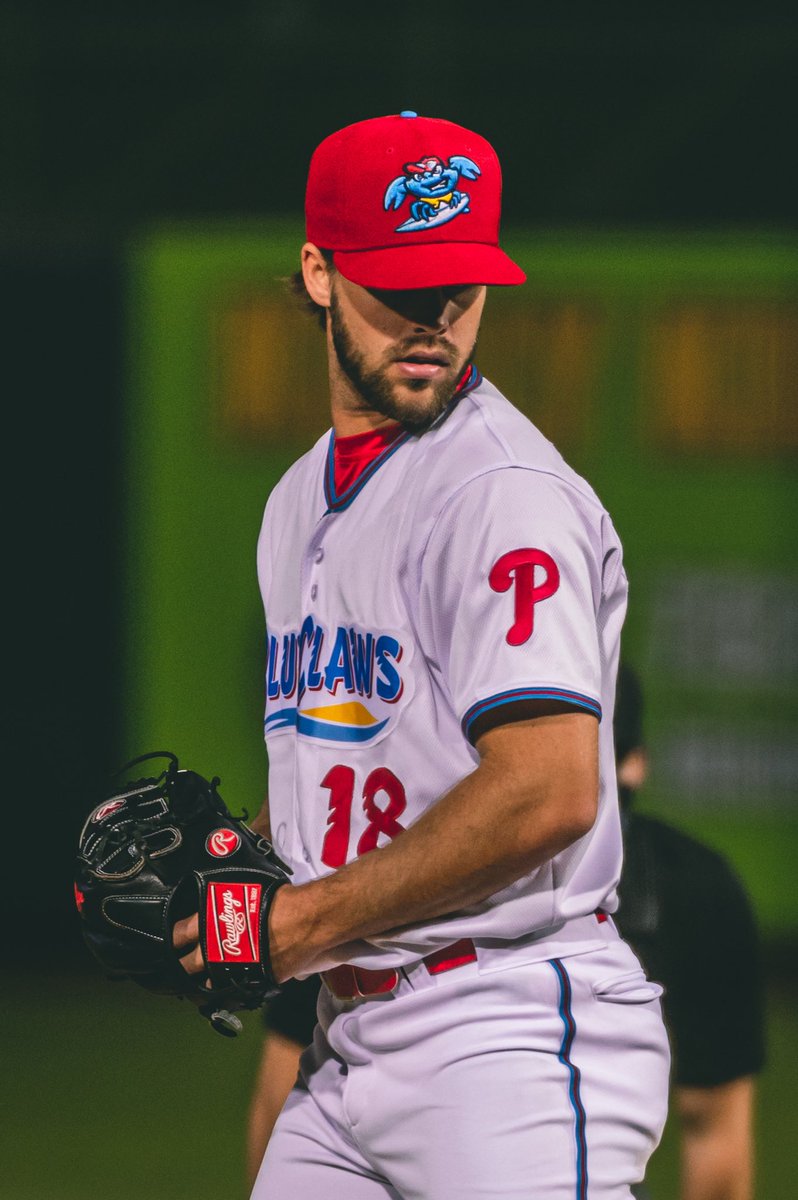 <a href="/JC_Hughes_/">Jonathan Hughes</a> picking up the win for the <a href="/BlueClaws/">Jersey Shore BlueClaws</a> 05|18|21