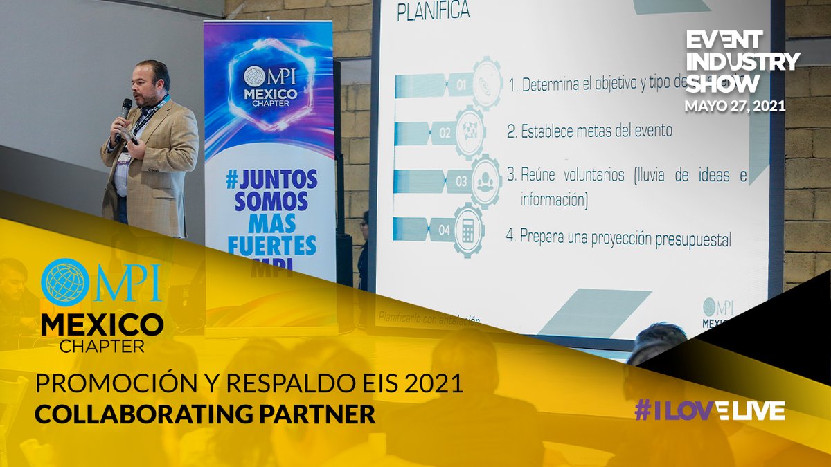 Gracias MPI México por ser parte de la reactivación en EIS Edición Especial. Estamos listos para reencontrarnos el 27 de Mayo en Expo Santa Fe México. 
Bienvenidos socios de MPI Regístrense sin costo 🔗 buff.ly/2QsmihC

#EventIndustryShow #ReactivarSinArriesgar #ILOVELIVE