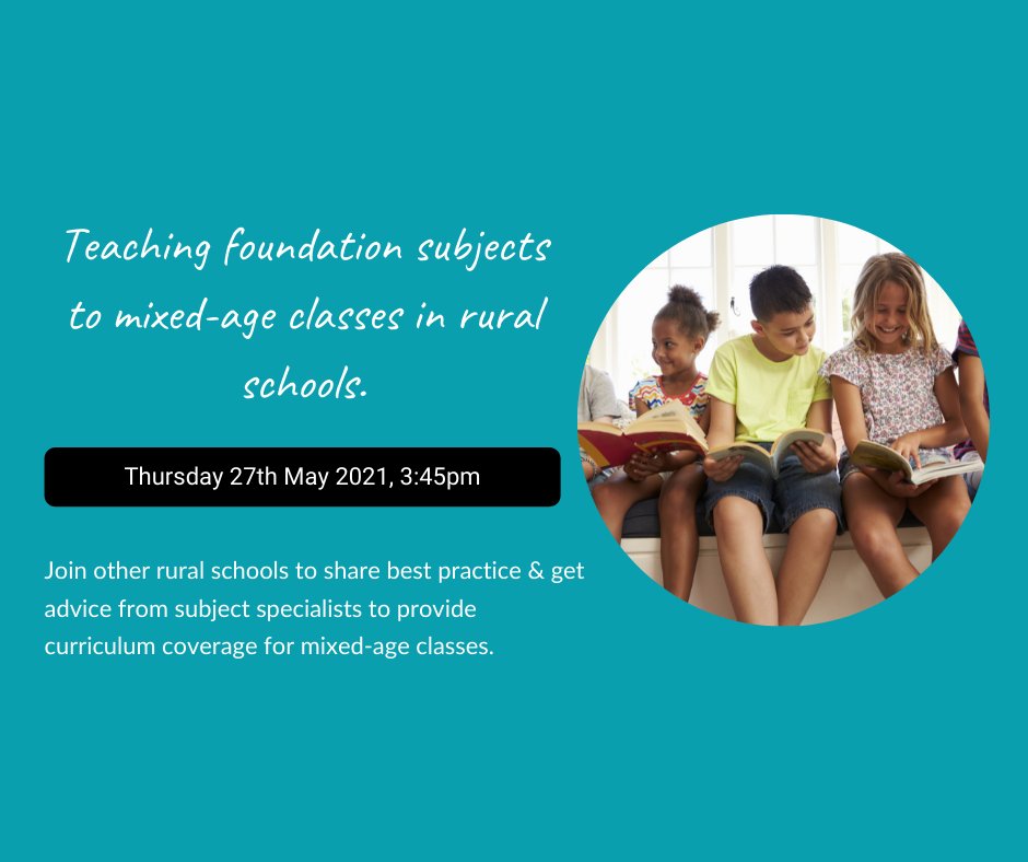 kapowprimary's tweet image. Do you teach in a rural or small school with mixed-age classes? Join us on Thursday 27th May at 3:45pm for a live CPD event on ensuring curriculum coverage in mixed-age classes.
Sign up for free here: eventbrite.co.uk/e/152696580583
#mixedageteaching #smallschools #edutwitter