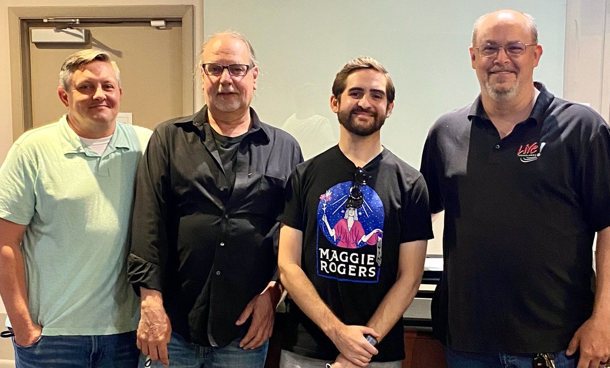 Surprise guest for our Advanced session students! Today we welcomed Tom Edwards, US Marketing Manager at Focusrite Pro. Tom talked about jobs in the industry, working remotely, and the technologies at the heart of today's studio - including our upgrade to Dolby Atmos in studio E!