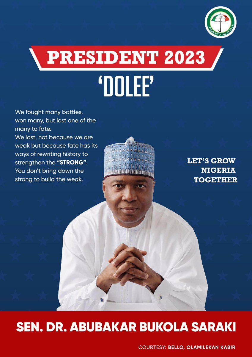 Karbanion001's tweet photo. Let grow Nigeria with Dr. @bukolasaraki. The political will, intelligentsia zeal and better understanding of the Nigeria bureaucratic challenges and bottle neck is a quality we must look for in  who become Nigeria President in 2023. https://t.co/TowZgIP439