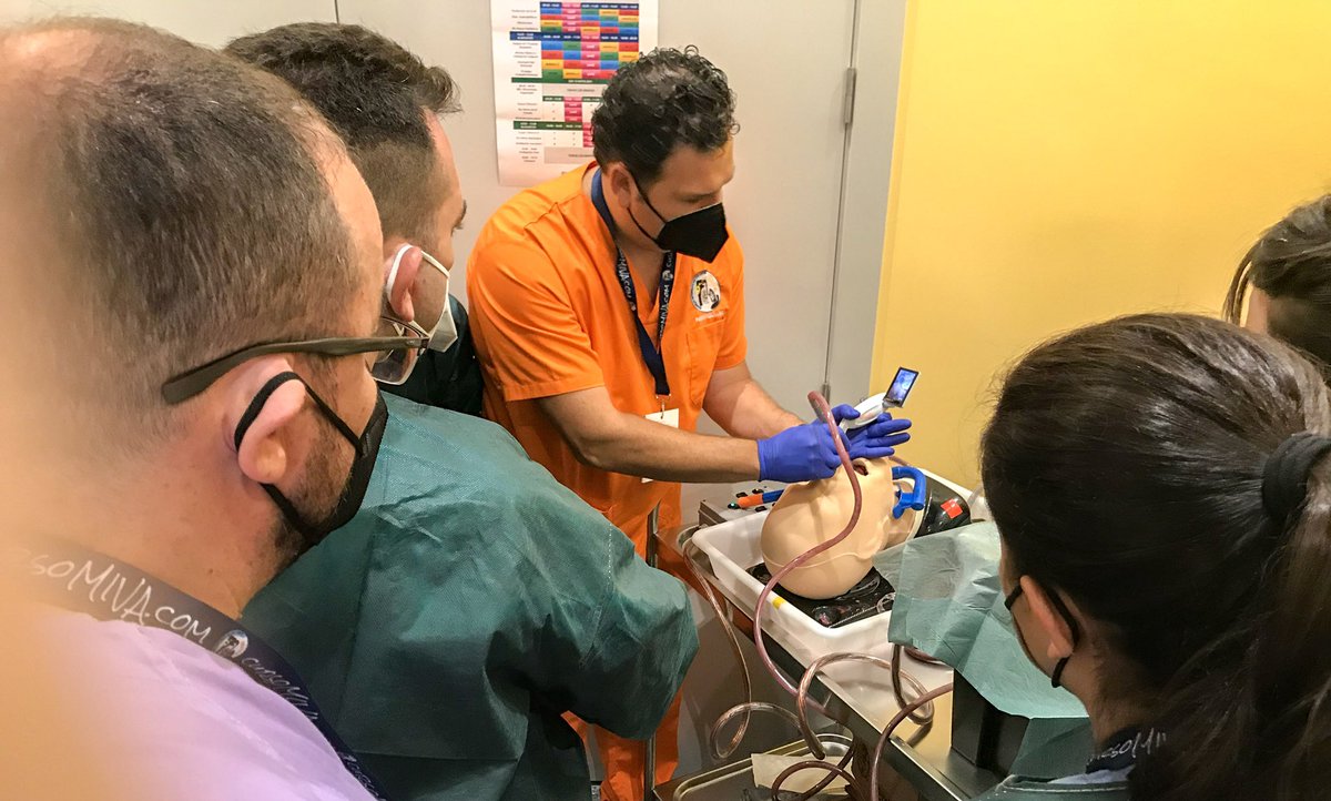JesusFlores_MD's tweet photo. Finalizado el V curso MIVA CadaverLab. 
¡Menudo nivel de alumnos! Es fantástico poder hacer cursos tan complejos con un alumnado de tan altísimo nivel!!!

Muchas gracias a todos los alumnos, al equipo y los colaboradores.

@semicyuc @EAMSAirway @Ambu_Medical @MedtronicES https://t.co/JLgJgll2DI