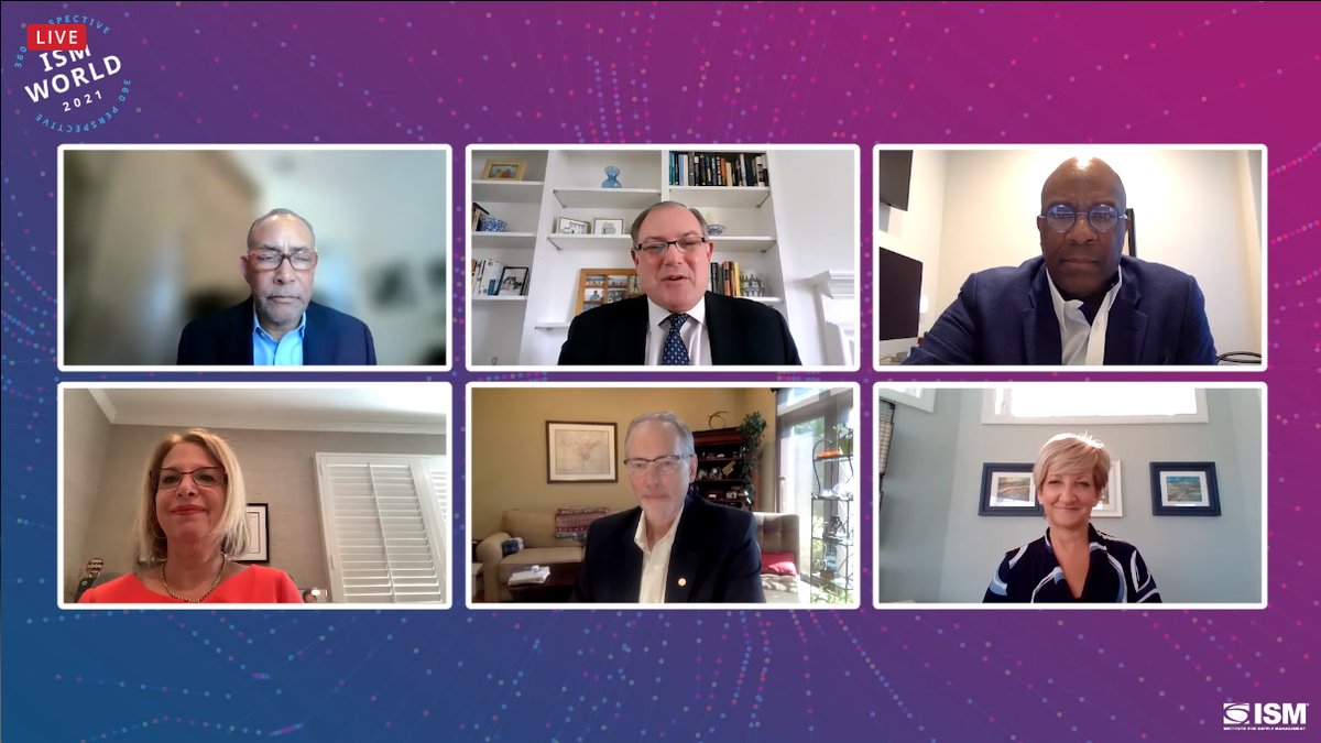 I know from interview experience that this panel of <a href="/ISM/">Institute for Supply Management</a> J. Shipman Gold Medal Award winners makes up some of the most #supplychain and #procurement thought leadership ever on one screen. And Sidney Johnson (top right), the 2021 medalist, certainly fits in. #ISMWorld21 #WeAreISM