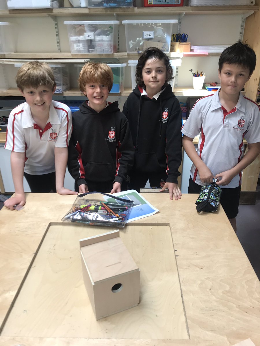 KWS_PrepSTEAM's tweet photo. After designing their Bird boxes on @SketchUp, #kws_year5 have been busy making them! #cad #designmatters #makeitreal https://t.co/ibARxurKoj