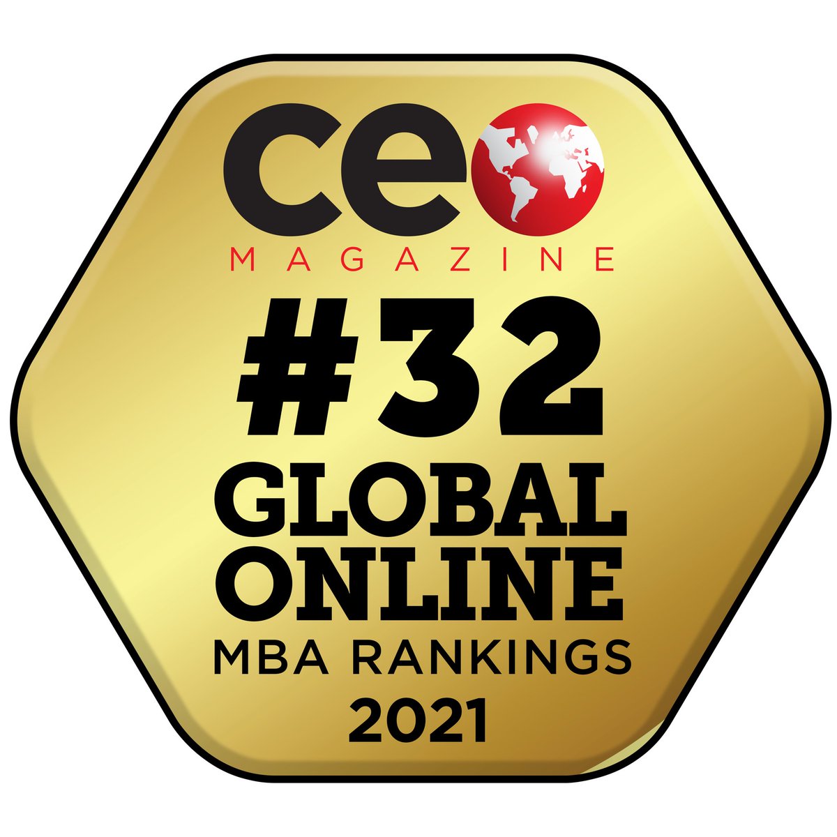We are excited to announce that our Online MBA program has been ranked No. 32 in <a href="/CEO_MAG/">CEO Magazine</a>’s 2021 Global MBA Rankings!

Want more info? Check out our website: bit.ly/GSWebMBA
