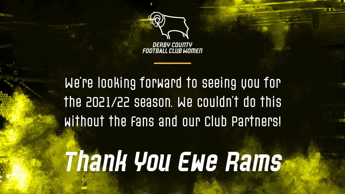 DCFCWomen's tweet photo. 🙌𝐓𝐡𝐚𝐧𝐤𝐬 𝐟𝐨𝐫 𝐬𝐭𝐢𝐜𝐤𝐢𝐧𝐠 𝐰𝐢𝐭𝐡 𝐮𝐬 #𝐄𝐰𝐞𝐑𝐚𝐦𝐬 🙌

It's not been the season we all wanted &amp; we've missed you supporting unconditionally each week and 🤞Football returns to normal for 2021/22!

#ThankYou to all our Club Partners for their support this season! https://t.co/rrLhD3epTe