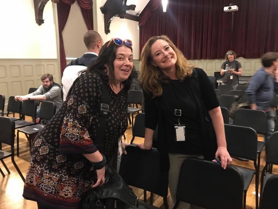 Michael Hall, viola 🎻 (@mhall_viola) on Twitter photo Two of my favorite composers. Between the two of them they’ve written 7 pieces for me. Thank you!
L - <a href="/AlmaMauler/">Michelle MD 🐀</a>
R- <a href="/GibsonMara/">Mara Gibson</a>
#newmusic #composer #grateful Two of my favorite composers. Between the two of them they’ve written 7 pieces for me. Thank you!
L - <a href="/AlmaMauler/">Michelle MD 🐀</a>
R- <a href="/GibsonMara/">Mara Gibson</a>
#newmusic #composer #grateful