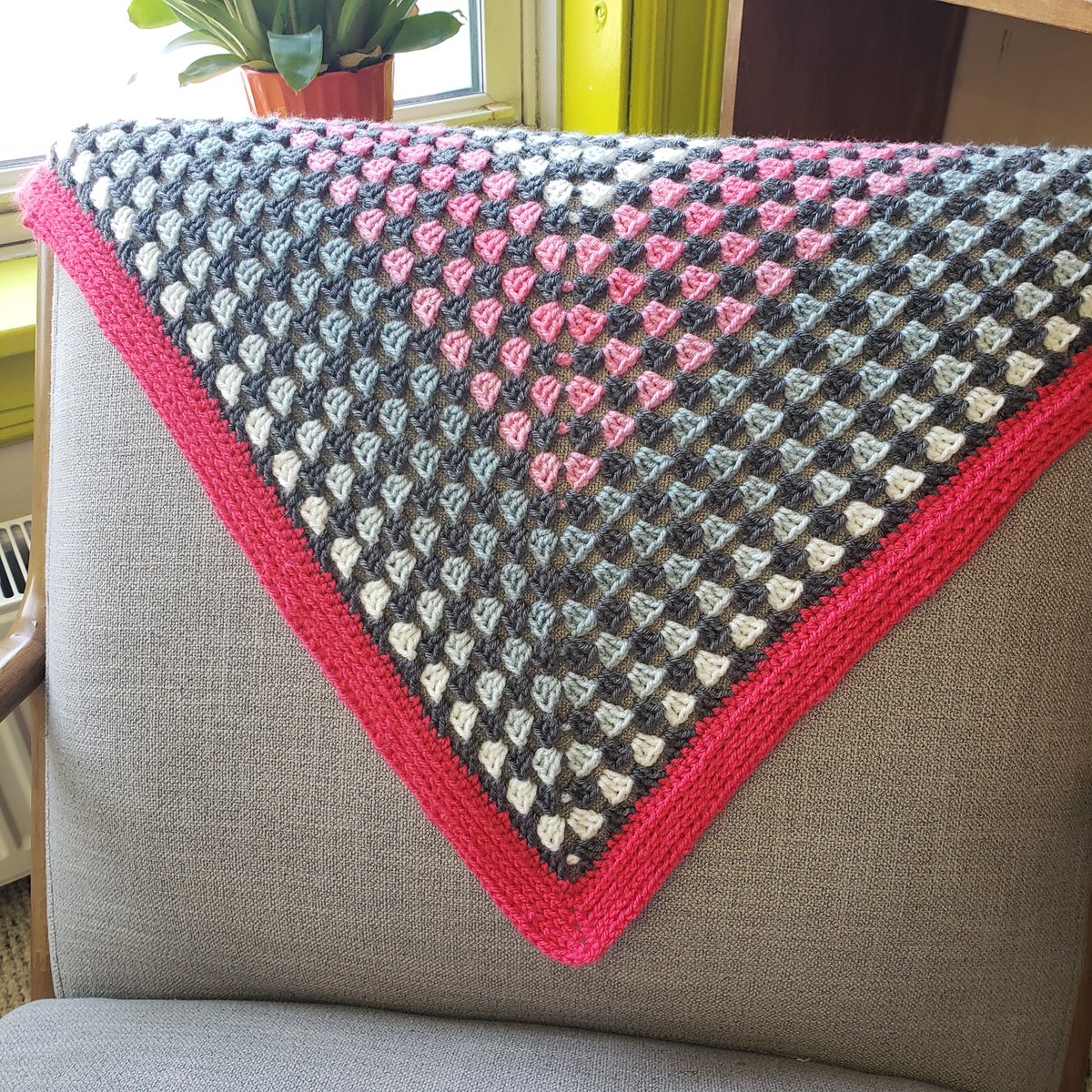 Behold the magical power that allows me to transform yarn into an amazing blanket!