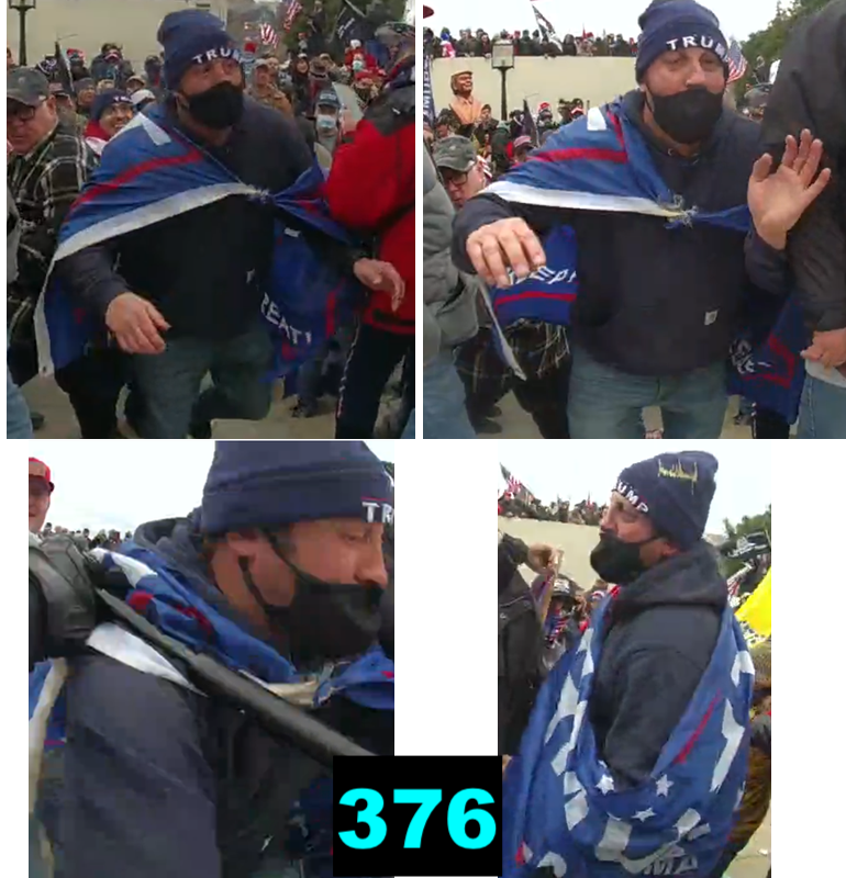 jan6attack's tweet photo. You blink for a second, and the FBI adds another six individuals ๐ฅ Here #FBI374 #FBI375 #FBI376 and #FBI377. https://t.co/rPxel8422i