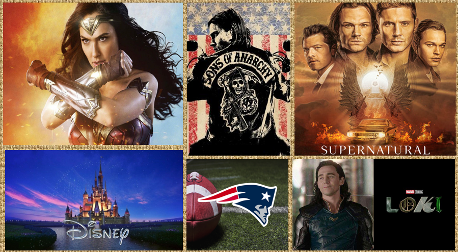 PinkyLee04's tweet photo. #FandomDay How could I possibly pick just 1? All of these bring me SO much happiness!! I absolutely LOVE being a part of each of these fandoms! #Obsessed #WonderWoman #SoA #SPN #Disney #Patriots #Loki @JCDreamTeam #Proud2BYoung https://t.co/1cYyyHBCGq