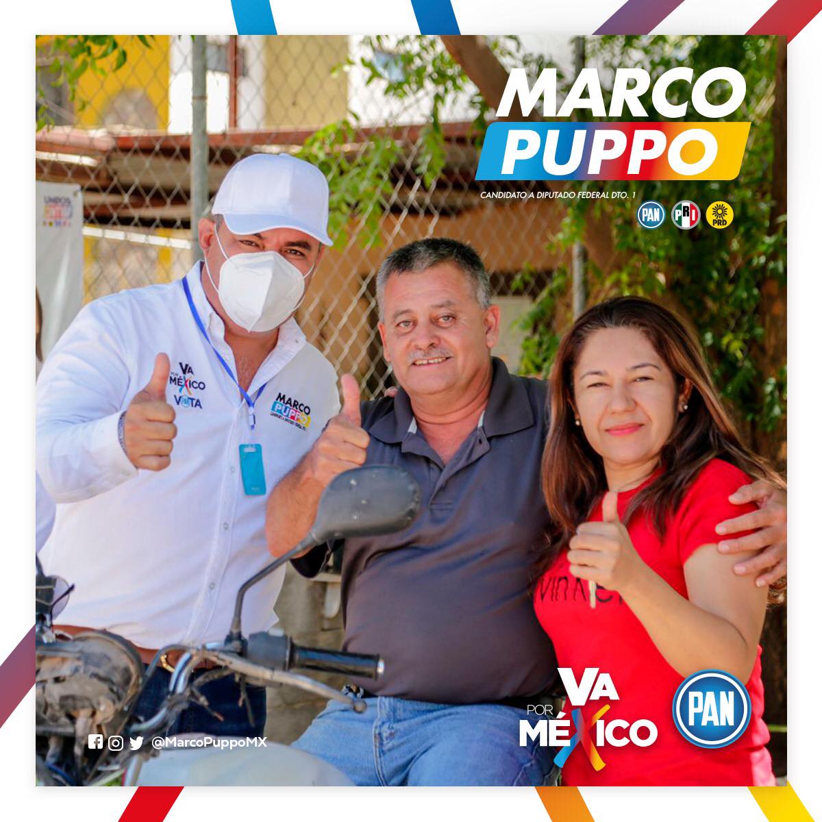 PANBCSOficial's tweet photo. ¡#VaporBCS, va por ti, va por tu familia!
Va por un #BCS unido, fuerte, con más y mejores oportunidades. Porque #LaPaz, #Comondú, #Loreto y #Mulegé cuentan con Marco Puppo (@MarcoPuppoMx) para ser su voz en el Congreso Federal.
#VotaPAN #VaPorMéxico https://t.co/0sHu9c2PiW