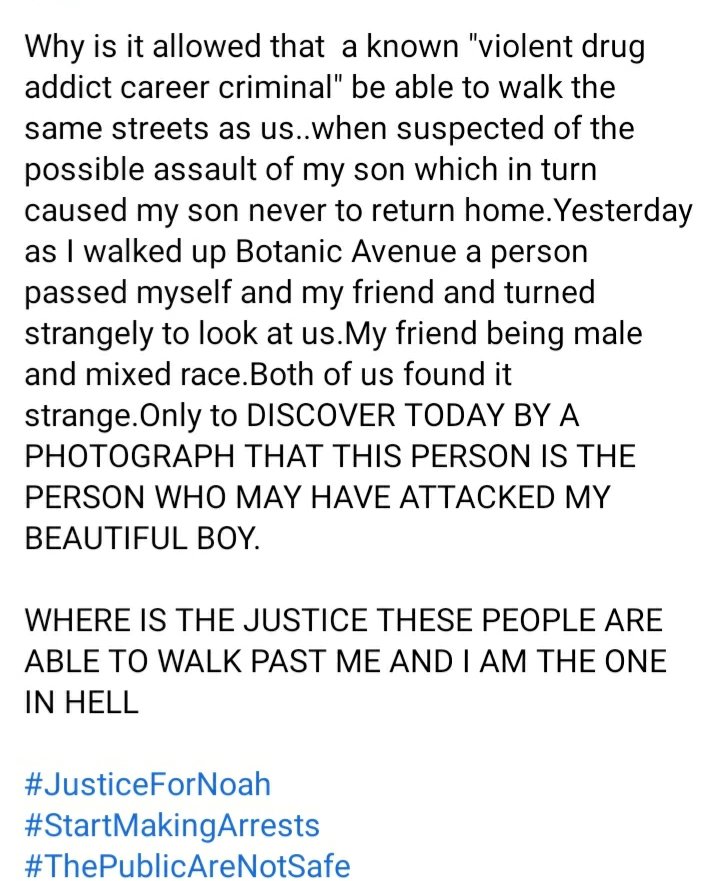 Justice For Noah Donohoe tweet media