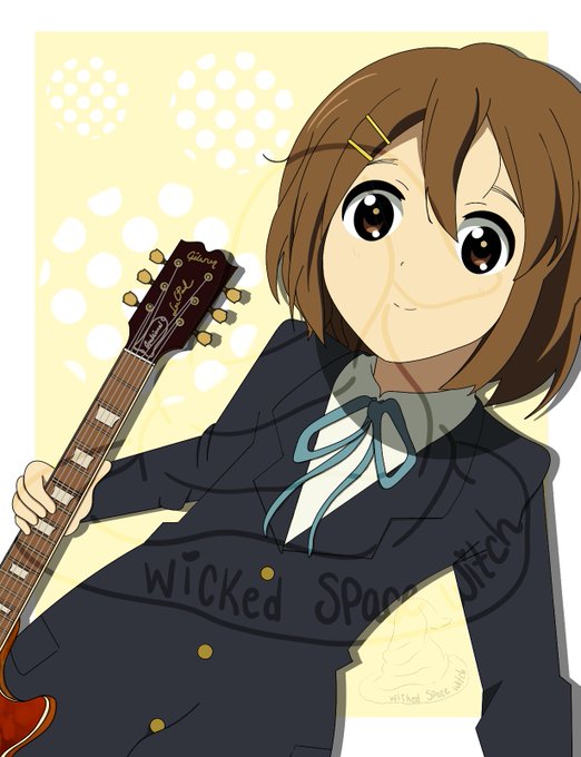 K-ON Yui Hirasawa and Guitar cursor – Custom Cursor