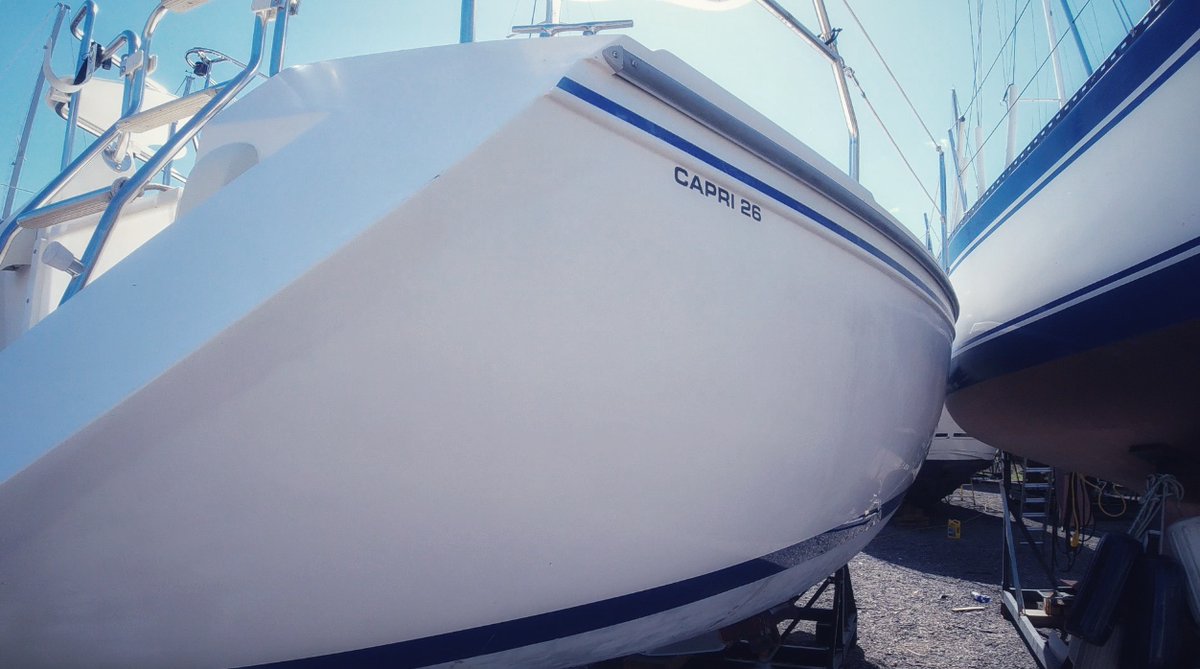 SailorLass's tweet photo. Winter cover off. Ready for launch day. Just waiting for the new re-opening plan #sailing #smallboatsailing https://t.co/Cfn35tphns