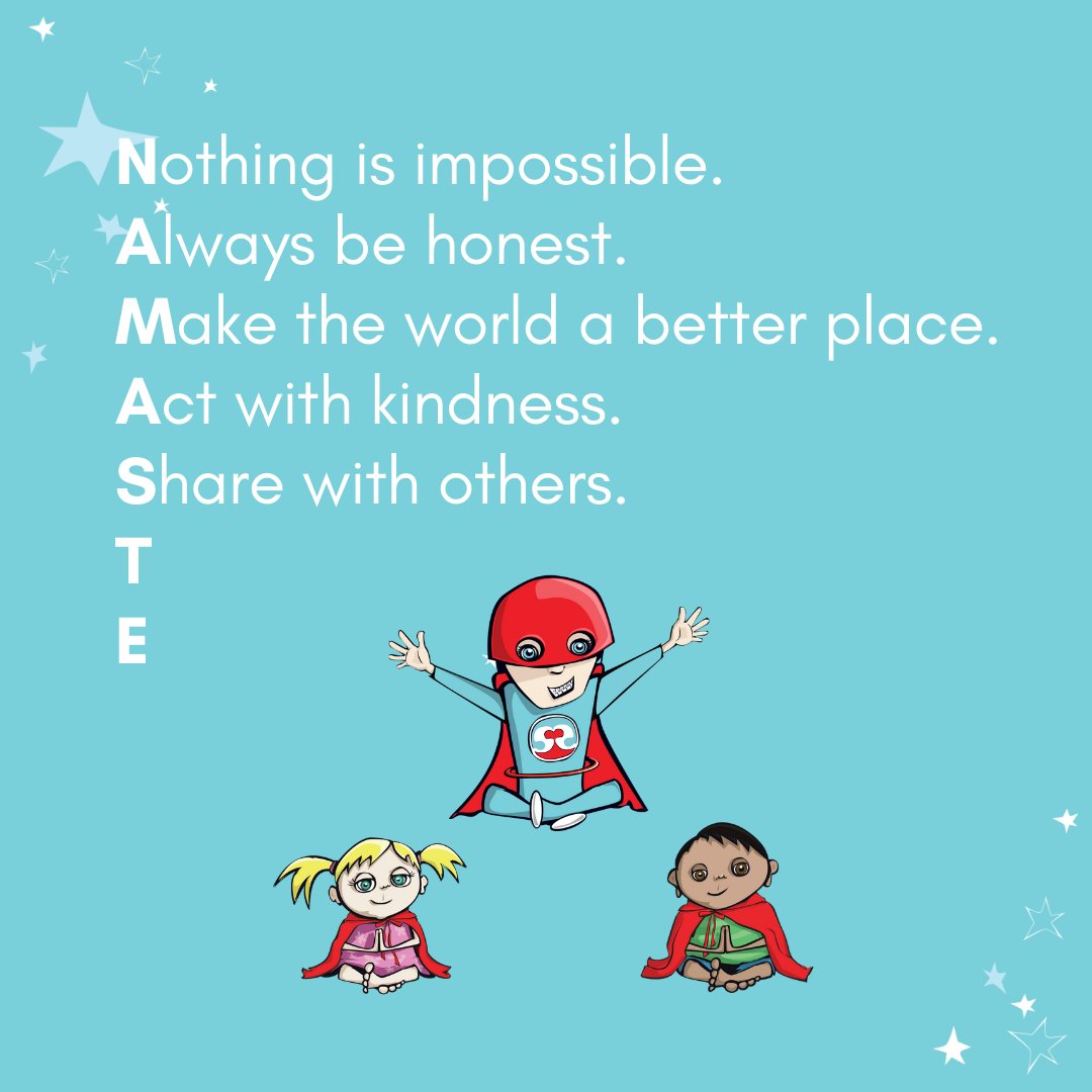 NAMASTE and share with others! ❤️ We've all heard the phrase "sharing is caring," and this is so true. When we give to others, it shows them how we appreciate them and that they are important.