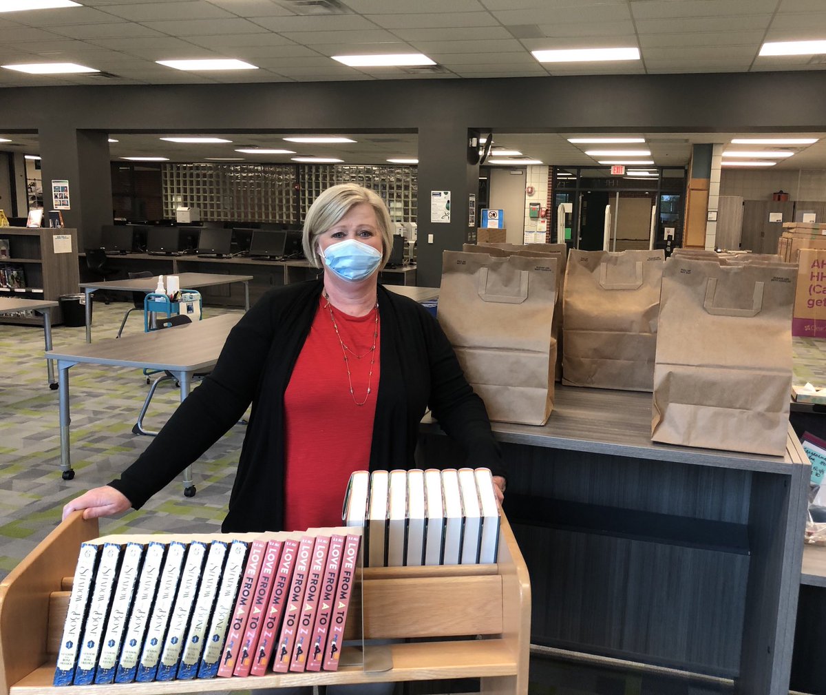 McNeilHSLibrary's tweet photo. Mrs. B has your summer book orders ready to go! Don’t forget to check your students gmails to find the form to request books! We also have FREE summer reading books: Shadow and Bone, Love From A-Z, and Clap When You Land. Put in your request today! https://t.co/W7e2QzxAWe