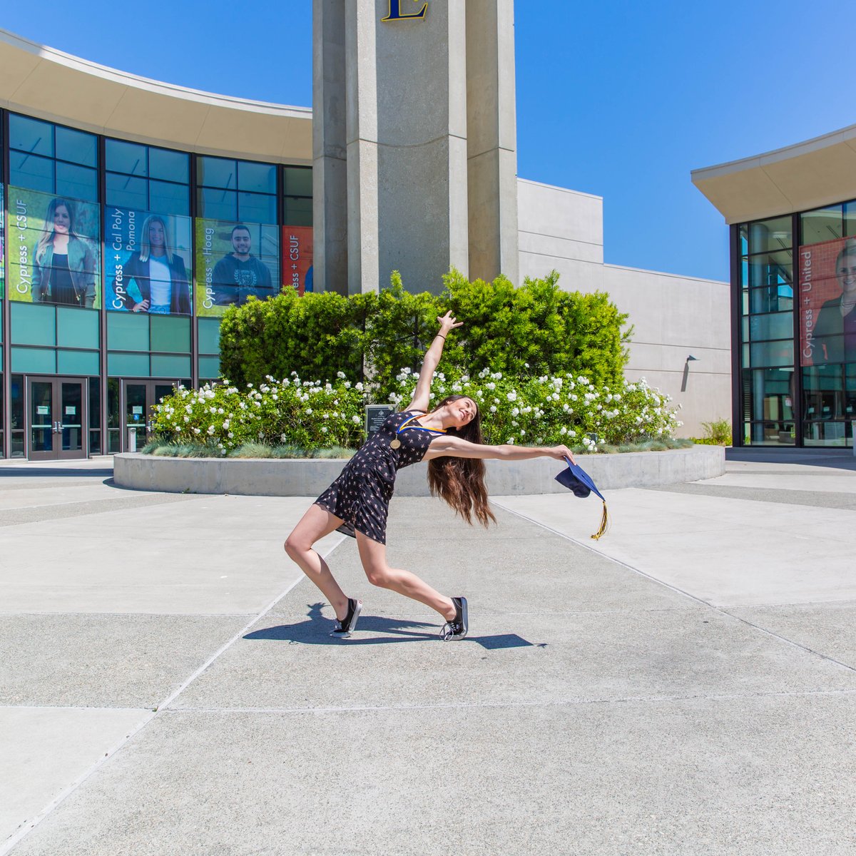 CypressCollege's tweet photo. Congratulations, Graduates! Thank you for making us part of your educational journey! 🔷 #cypressgraduates #wejourneytogether #cyproud https://t.co/2LvHcvAdAW