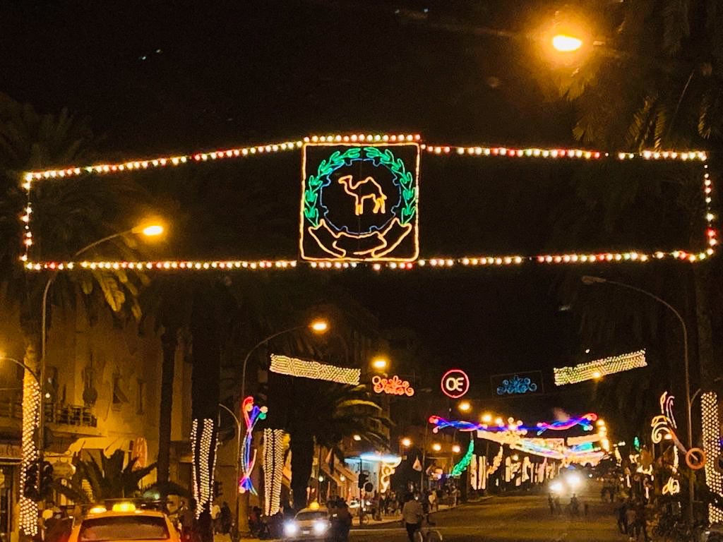 HimachaliRaman's tweet photo. Time for celebration! Asmara @ night https://t.co/K2sI70LFp4