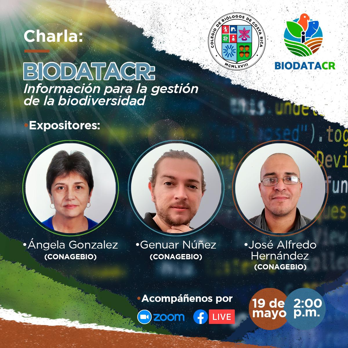 CRBiodiv's tweet photo. Inicia ya la charla auspiciada por el Colegio de Biólogos de Costa Rica sobre #BIODATACR (https://t.co/WD3e2RRvqt), la plataforma de gestión de la información de #biodiversidad en #CostaRica, parte del #SINIACR https://t.co/5siCzgRJym @CRMINAE #CONAGEBIO #conversarorio @Genuar_NV https://t.co/vJMLRLbzQr