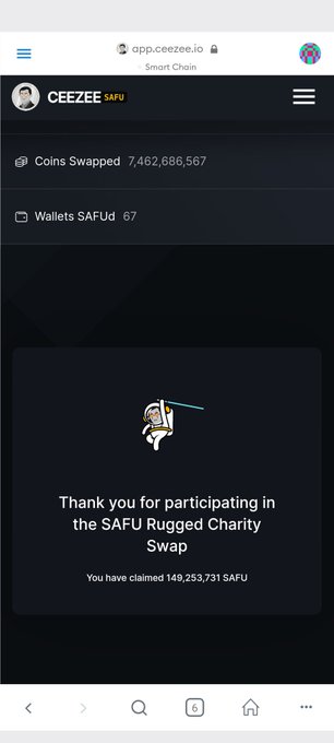 I got my share of charity... #SAFU @CeezeeSafu Thank you 🙏🚀 https://t.co/wvRZP8bHk3<a href="/tag/safu"class="tags">#SAFU</a><a class="tags" target="_blank" title="On Twitter" href="/?out=eyJ0eXAiOiJKV1QiLCJhbGciOiJIUzUxMiJ9.eyJpYXQiOjE3MjY3Mjg5NDAsImlzcyI6InR3cG9ybnN0YXJzLmNvbSIsIm5iZiI6MTcyNjcyODk0MCwiZXhwIjoxNzU4MjY0OTQwLCJyZWRpcmVjdF91cmwiOiJodHRwczovL3R3aXR0ZXIuY29tL0NlZXplZVNhZnUifQ.9IwW6byb7Dtdy5gwBrCeTV7SFqz8yUk8wlGiCBRtP2rx848N8tkoXK_eu9YeqzTTwpXCui4csf2Dtok_NwnVpw">@CeezeeSafu</a>