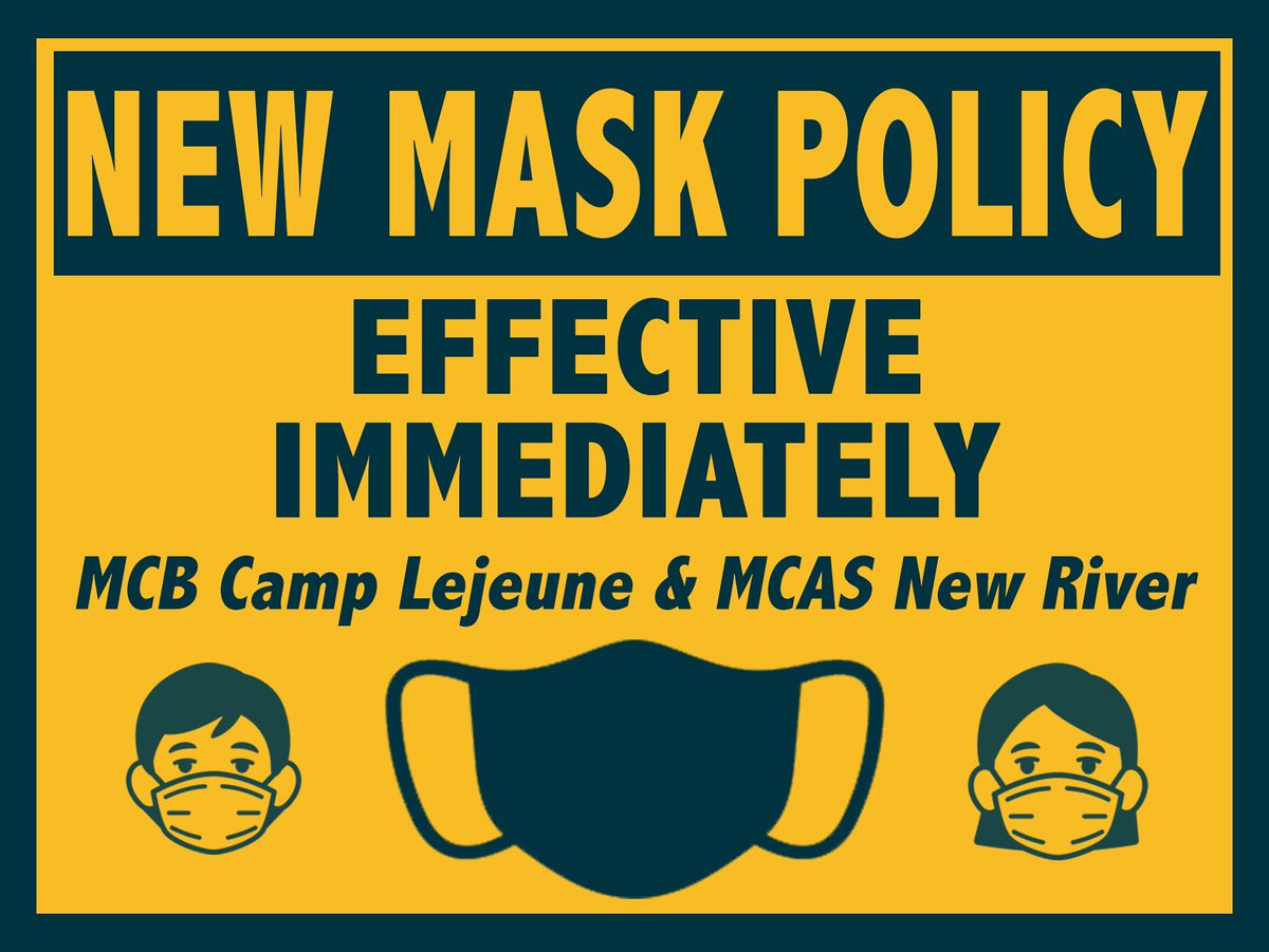 Per updated Center for Disease Control and Prevention (CDC) guidelines, subject to applicable labor relations obligations, fully vaccinated DoD personnel (at least two weeks beyond their final dose) are no longer required to wear masks indoors/outdoors at MCIEAST facilities. https://t.co/ex8QmQPQbR