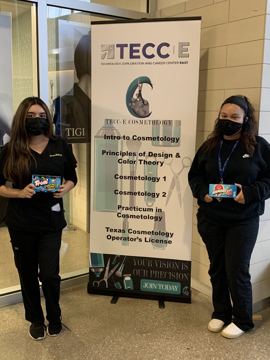 TECCeast's tweet image. Congratulations to more senior cosmetology students for reaching milestones this week!! @LewisvilleHS @TheColonyHS @Hebron_HS